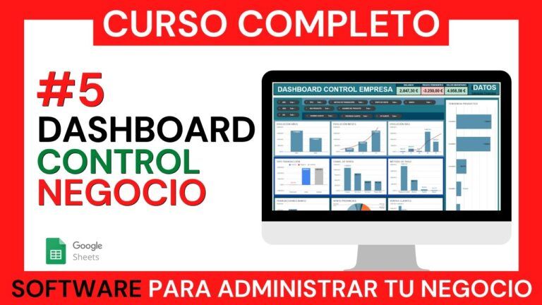 Lee más sobre el artículo Cómo CREAR una DASHBOARD para CONTROLAR los INGRESOS y GASTOS de tu NEGOCIO con Google Sheets
